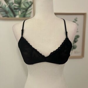 French Affair Strappy Lace Cross Back Bra